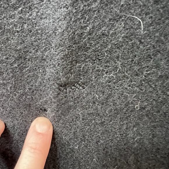 Eddie Bauer Women's Wool Wrap Skirt Sz L 12 Fringe Minimalist Understated Luxury - Picture 11 of 12